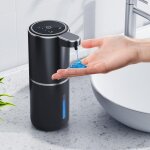 Distributeur automatique de savon liquide, 380 ml, support mural, 4 vitesses, rglable, rechargeable ...