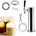 Distributeur de bi�re en acier inoxydable, verre � bi�re portable