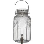 Distributeur � boisson 4l en verre d�cor vitraux avec robinet