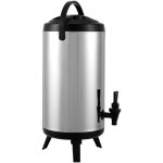 Mophorn - distributeur de boissons isotherme en acier inoxydable 2, 4 gallons 7, 6 l, distributeur de ...