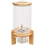 Gojoy - distributeur de céréales en verre de 7, 5 l - grand distributeur de riz avec couvercle en bambou ... Gojoy - distributeur de céréales en verre de 7, 5 l - grand distributeur de riz avec couvercle en bambou ...