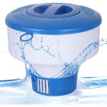 Distributeur de chlore flottant pour piscines, distributeur de pastilles ou de granul�s de chlore, flotteur ...