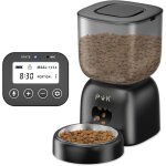 Distributeur croquettes chat automatique 3l, programmable 1 - 4 repas / jour, enregistrement vocal 10s, ...