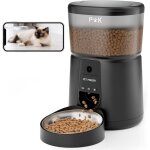Distributeur croquettes chat automatique avec camra 1080p, 2, 4 g wifi distributeur de croquettes pour ...