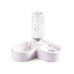 Distributeur d'eau automatique 2 en 1 pour animaux de compagnie, abreuvoir rsistant aux claboussures ...