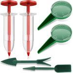 [jamais utilis�] distributeur de graines, 6 pcs mini semoir semences, semoir � graines de jardin manuel, ...