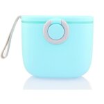 Distributeur de lait en poudre, 250 g, scell�, portable, pour les voyages, avec cuill�re (bleu, 1 bo�te) ...