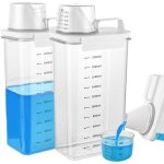 Distributeurs de lessive herm�tiques avec doseur, distributeur de lessive liquide de 2300 ml, distributeur ...