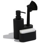 Distributeur liquide vaisselle 3 en 1, porte eponge pour cuisine distributeur savon cuisine avec Éponge, ... Distributeur liquide vaisselle 3 en 1, porte eponge pour cuisine distributeur savon cuisine avec Éponge, ...