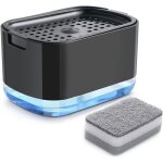 Distributeur de liquide vaisselle de cuisine, distributeur de savon 2 en 1, distributeur de savon  pompe ...