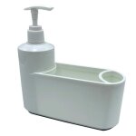 Distributeur de liquide vaisselle avec récipient blanc Distributeur de liquide vaisselle avec récipient blanc