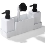 [jamais utilis] distributeur liquide vaisselle, distributeur de savon de cuisine, organisateur evier, ...