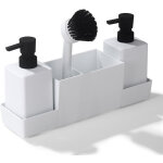 Distributeur liquide vaisselle, distributeur de savon de cuisine, organisateur evier, distributeur gel ...