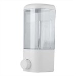 Distributeur manuel de lessive liquide mural, 500ml distributeur savon blanc distributeur produit vaisselle ...