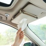 Distributeur de mouchoirs pour voiture, porte - serviettes pour pare - soleil, support de masque de voiture ...