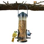 Distributeur de nourriture pour oiseaux, mangeoire pour oiseaux sauvages, mangeoire en plastique à suspendre ... Distributeur de nourriture pour oiseaux, mangeoire pour oiseaux sauvages, mangeoire en plastique à suspendre ...
