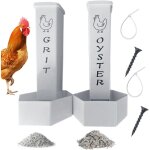 Distributeur de nourriture pour poules, distributeur de coquilles d'hu�tres et graviers pour volailles ...