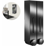 Distributeur et organisateur de pompe de douche mural 2 / 3 chambres - contient du shampooing, du savon, ...