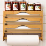 Distributeur papier aluminium et film, coupe - papier essuie - tout, porte - rouleau mural organisateur ...