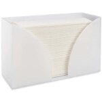 Distributeur de porte - essuie - tout de comptoir - rangement en acrylique blanc pour cuisine ou salle ...