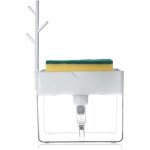 Distributeur de savon 2 en 1, distributeur de savon liquide, distributeur de d�tergent, avec porte - ...