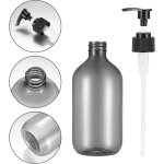 Distributeur de savon 2 x 500 ml, flacons vides rechargeables avec pompe  pression, bouteilles en plastique ...