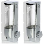 Distributeur de savon mural manuel pour maison, salle de bain, cuisine, htel, restaurant (argent - ...