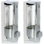 Distributeur de savon 2x pour montage mural - distributeur de savon mural, rechargeable - distributeur ...