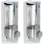Distributeur de savon 2x pour montage mural - distributeur de savon mural, rechargeable - distributeur ...