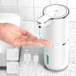 Distributeur de savon automatique, distributeur de savon 380 ml avec d�tecteur de mouvement infrarouge, ...