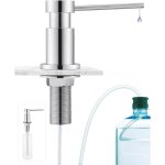 Distributeur de savon encastrable pour cuisine, distributeur liquide vaisselle durable avec Écrous en ... Distributeur de savon encastrable pour cuisine, distributeur liquide vaisselle durable avec Écrous en ...
