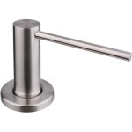 Distributeur savon encastrable pour cuisine et salle de bain, avec pompe en acier inoxydable, bouteille ...