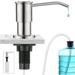 Distributeur de savon encastrable, distributeur savon evier cuisine acier inoxydable, distributeur savon ...