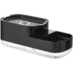 Distributeur de savon, distributeur de savon pour �vier, distributeur de savon 2 en 1 avec clip �ponge ...