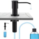 Distributeur de savon pour �vier de cuisine avec bouteille 500ml et ensemble de rallonge de 1, 2 m, diffuseur ...