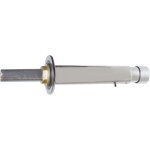 Distributeur de savon kwc ar, laiton chrom�, 50x50x634 mm, montage sur mur arri�re