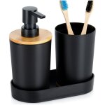 Distributeur de savon liquide, brosse � dents, gobelet, dentifrice, ensemble de salle de bain