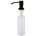 Distributeur savon liquide encastrable avec bouteille 300ml?noir?, distributeur savon de mousse evier, ... Distributeur savon liquide encastrable avec bouteille 300ml?noir?, distributeur savon de mousse evier, ...