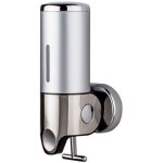 Distributeur de savon � une main en acier inoxydable / chrom� distributeur de savon � levier manuel mural ...