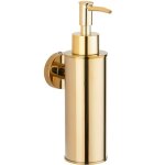 Distributeur de savon mural en acier inoxydable 304 pour décoration (rond, doré) Distributeur de savon mural en acier inoxydable 304 pour décoration (rond, doré)