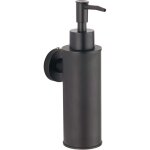 Distributeur de savon mural en acier inoxydable 304 design rond noir �l�gant pour salle de bain et cuisine ...