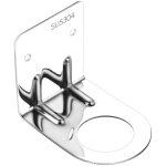 Distributeur de savon mural inox, porte distributeur crochet pour cuisine salle de bain, gel douche porte ...