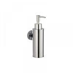 Distributeur de savon mural rond chromé en acier inoxydable 304, pour salle de bains, cuisine, décoration ... Distributeur de savon mural rond chromé en acier inoxydable 304, pour salle de bains, cuisine, décoration ...