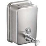 Distributeur de savon mural pour salle de bain, distributeur de liquide mural commercial en acier inoxydable ...