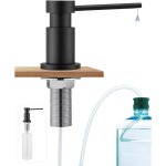Distributeur de savon noir encastrable pour cuisine, distributeur liquide vaisselle durable avec Écrous ... Distributeur de savon noir encastrable pour cuisine, distributeur liquide vaisselle durable avec Écrous ...