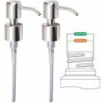 Distributeur de savon pompe rechange inox bross� 24 mm haute qualit� lot de 2 pi�ces