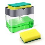 Distributeur de savon  vaisselle pour cuisine, distributeur de savon  pompe et porte - ponge, distributeur ...