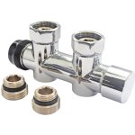 Somatherm for you - distributeur thermostatique bitube design chrom� pour raccordement au sol