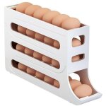 Distributeur d'?ufs pour r�frig�rateur, rangement oeufs frigo, rouler automatiquement la bo�te � ?ufs ...
