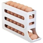 [jamais utilis�] distributeur d'?ufs pour r�frig�rateur, rangement oeufs frigo, rouler automatiquement ...